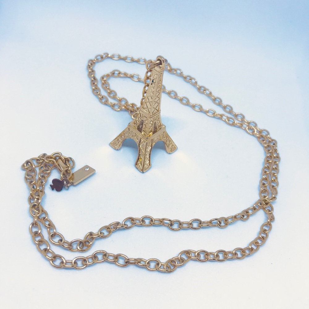 Kate Spade Paris Gold Eiffel Tower Chain Necklace